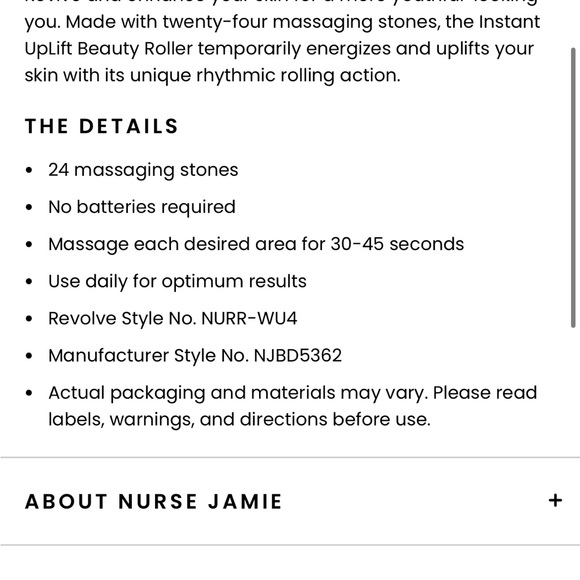 BRAND NEW Nurse Jaime UpLift Massaging Beauty Roller & Desert Rose Oil - Picture 8 of 10